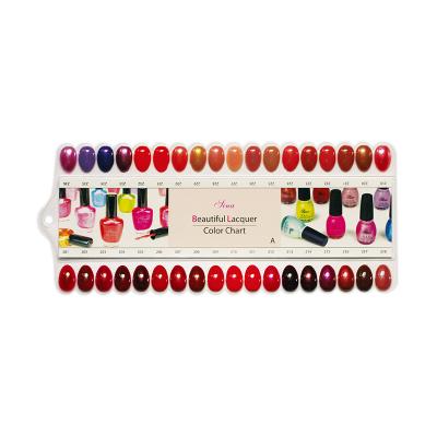 China Eco - Friendly Salon Gel Nail Polish Private Label 36colors Color Display Rectangle Shapes Chart for sale