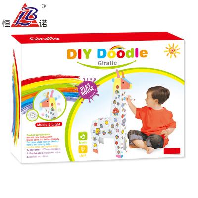 China Children DIY Color Educational Painting Set Doodle Toys Baby Giraffe Baby Giraffe Toy For Sale DIY Doodle Paper Print Toy For Sale DIY for sale