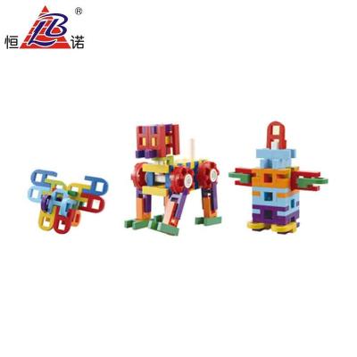 China 23 PCS Raw Material Plastic Ladders Building Block With 9 Colors Large Plastic Ladder Building Toys Building Blocks For Baby Play for sale