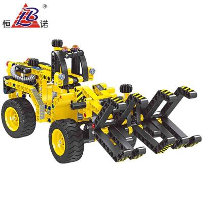 China 301 PCS Technique 2 in 1 DIY Timber Grab & Sand Buggy Building Block Toy 2 In 1 DIY Assemble Building Blocks Car Construction Wood Grab Truck Toy With 10P for sale