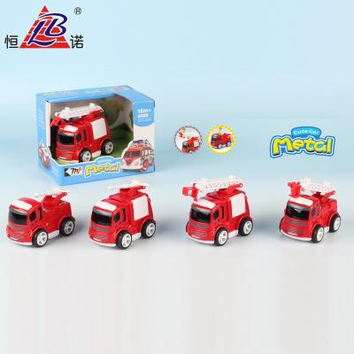 China 2 Styles Friction Fire Truck Model Kids Toy Diecast Fire Truck For Large Alloy Scale Model Car Toys Diecast Fire Engine With EN71 for sale