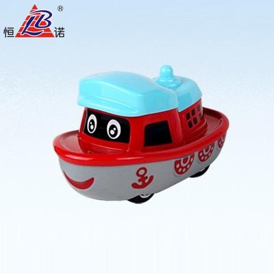 China 12 PCS/BOX Pull Back Car/Taxi/Bus Diecast Model Toy Vehicle For Kids Pull Back Diecast Ship For Boys Navy Model Diecast Ship With OEM Model for sale