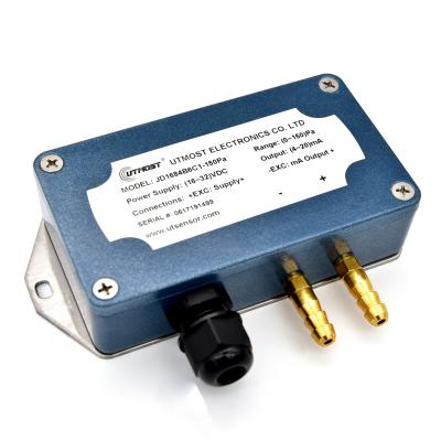 China Factory Supply 4-20mA 0-10V Capacitive Low Differential Air Pressure Sensor JD168 for sale