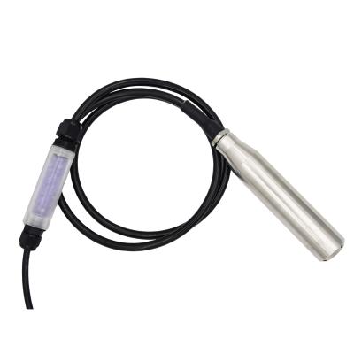 China 304SS 4-20mA 2 Wire Stainless Steel Rod Water Level Meter Submersible Sensor For Deep Well Pump for sale