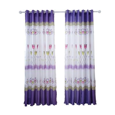 China Printed Insulated Butterfly Curtain Manufacturers Direct Sales Of Finished Curtains for sale