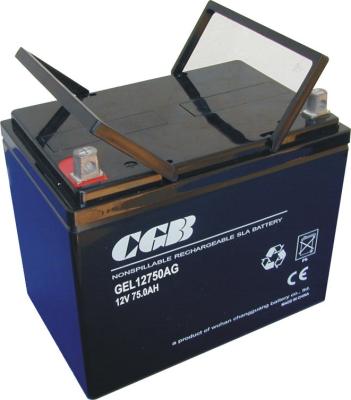 China 12V 75AH UPS / EPS Recharge Gel Lead Acid Battery , Gel VRLA Battery for sale