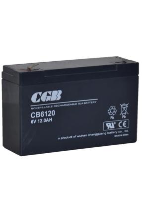 China Safe 6V 12Ah Sealed Lead Acid Battery Rechargeable For Alarm / Secuirty System for sale