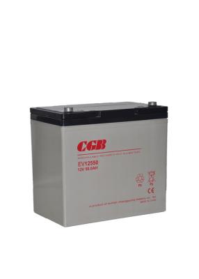 China Deep Cycle Sealed Lead Acid Battery EV12V55AH For UPS EPS Telecom for sale