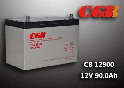 China 12V 90ah Solar System Battery , CB12900 Agm Battery Low Self Discharge for sale