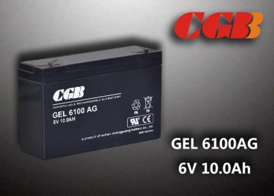 China Maintenance Free 6V 10AH Gel Lead Acid Battery Sealed For Electric Power for sale