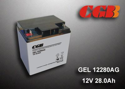 China 12V 28AH Gel Lead Acid Battery , EPS Vrla Rechargeable Battery Non Spillable for sale