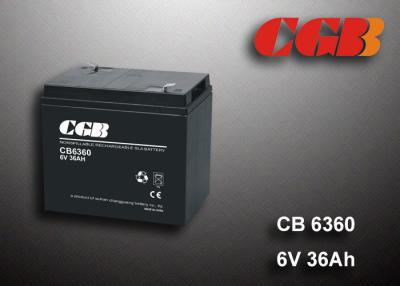 China 36AH 6V SLA Battery , Agm Lead Acid Battery For Emergency Alarm Application for sale