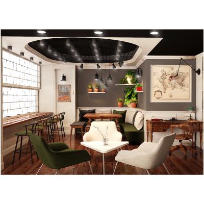 China Modern factory price cafe furniture for dessert shop food bubble tea shop with interior decoration for sale