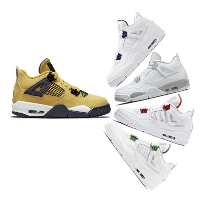 China Newest AJ 4S Men's Women's Sports Retro Cushioning Basketball Shoes Comfortable Basketball Sneakers Outdoor Running Shoes for sale