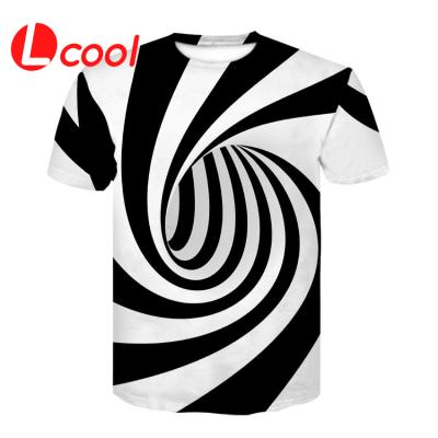 China Anti-wrinkle Lcool 2021 hot on the new Amazon fashion 3D Digital T-shirt printing fashion T-shirt for sale