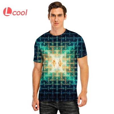 China High Quality Anti-wrinkle Short Sleeve Polyester Men 3d T-shirt Digital Sublimation Printing T Shirt for sale