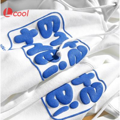 China Newest Custom Lcool Design Couples 3D Sweatshirts Simple Solid Hooded Blast Anti-wrinkle Lcool Printing Logo Oversized Hoodies For Men for sale