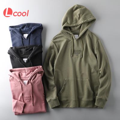 China Anti-wrinkle Lcool 2021 Logo Sweatshirt Custom Oversized Drawstring High-end Embossed 3d Printing Relief Hoodie for sale