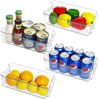 China Freshness Preservation BPA Free Refrigerator Organizer Bins Plastic Fridge Organizers For Kitchen for sale