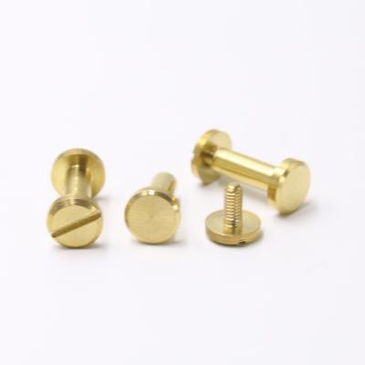 China M4 Pan Slotted Brass Male And Female Pound Binding Post Rivet for sale