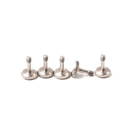 China Pan New Design m4 Slim Flat Head Stainless Steel Knurled Thumb Screw for sale