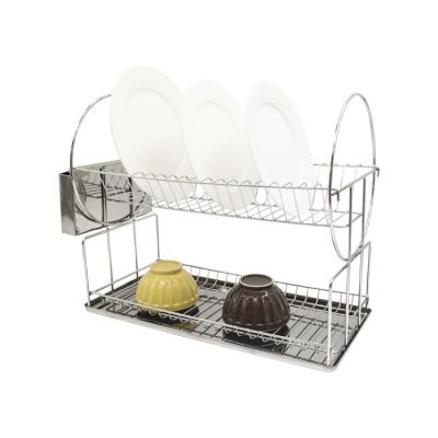 China Sustainable Factory Directly Supply Sustainable Attractive Dish Rack Without Gold Drill For Kitchen Countertop And Utensil Rack for sale