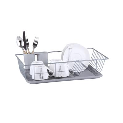 China Large Capacity Kitchen Sustainable High Quality Mounted Dish Rack For Dish And Utensils Storage Dish Rack for sale