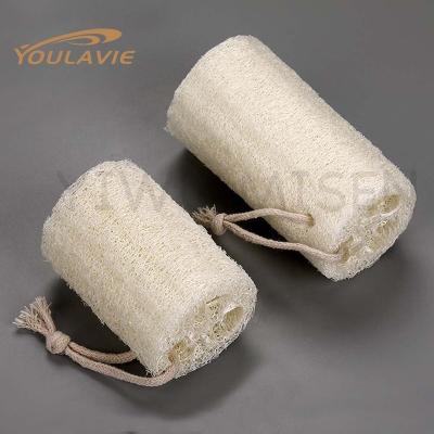 China NL19018 Eco - Friendly Natural Loofah With Rope Exfoliating Massage Loofah for sale