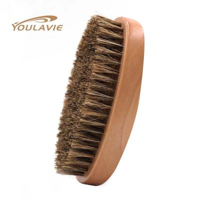 China Shaving Brush Boar Stiffen Natural Wooden Beard Brush Custom Wholesale for sale