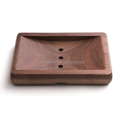 China Factory Sustainable Whole Sale Custom Bamboo Soap Dish Soap Holder For Home Hotel for sale