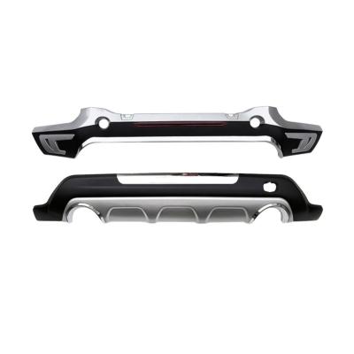 China High Quality Auto ABS Car Front+ Rear Bumper Protector Cover Skid Plate Fits Guard For FO rd Ku GA 2013 2014 2015 2016 2017 2018 for sale