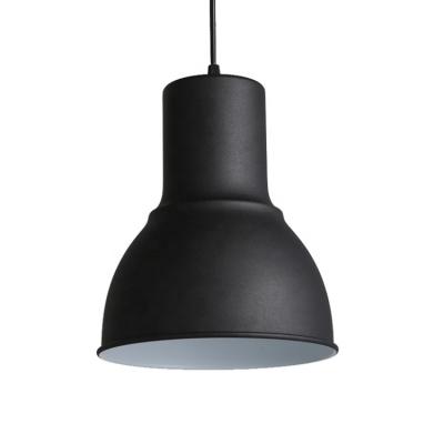 China Metal Pattern Lampshade Black Aluminum Industrial Pedant Light Hall Industrial Hanging Lamp for sale