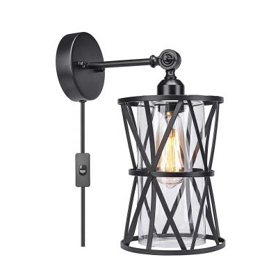 China Traditional Decorative Lighting Led Cage Vintage Wall Lamp Iron Wall Steel Light For Home for sale