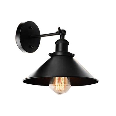 China Vintage Traditional Adjustable Wall Lamp Aluminum Steel Material Black Wall Lamp for sale