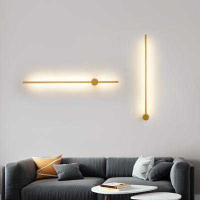 China Modern high quality black mirror wall lamp bar led wall light with gold black color for sale