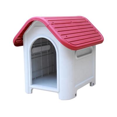 China Durable Waterproof Plastic Outdoor Dog Cages Dog Carriers Sun Protection Designs Animal Dog Kennel Houses for sale