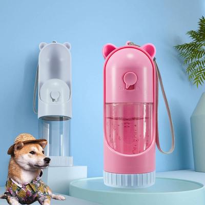 China Sustainable Portable Dog Water Bottle For Small Large Dogs Travel Puppy Cat Drinking Bowl Bulldog Water Dispenser Driver for sale