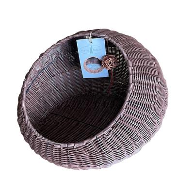 China New Design Rattan Cat Bed Manufacturer Selling Pet Products Luxury Eco-friendly Elegant Breathable Pet Bed Cat Bed for sale