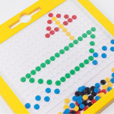 China Kids Learning Playing 2020new Design Magnetic Colorful Magnet Bead Magpad Dots Educational Doodle Drawing Board for sale