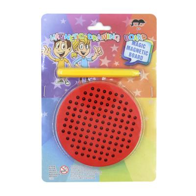 China Mini Round Shape Magnetic Steel eco-friendly material pearl learn drawing board writing board drawing magpad for sale