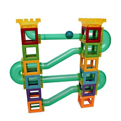 China Creative Educational Magnetic Marble Race Intelligence Developing Building Blocks Toys For Children 32pcs for sale