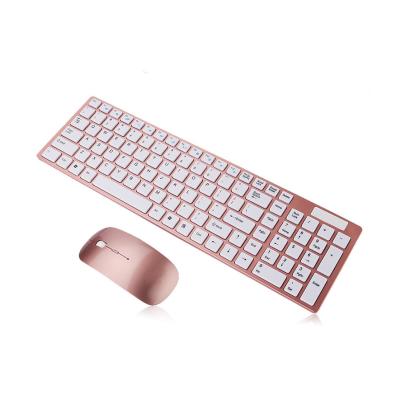 China Wireless keyboard and wireless mouse combo for laptop and desktop for sale