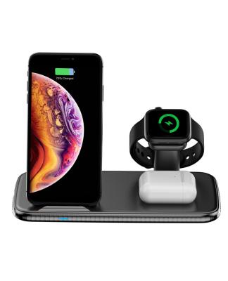 China High Speed ​​Wireless Charger Qi Stand Dock Fast Charging Wireless Charger 3 in One for iPhone iWatch Airpods for sale