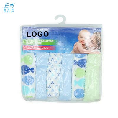 China Latest Child Safe Bath Cleaning Washcloth Collection Set Of Washcloths For Little Baby for sale