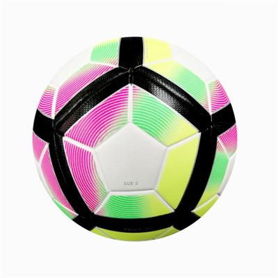 China Football 5 ball pelotas de futbol official PU leather size 4 weight thermo bonded custom logo PU for sale