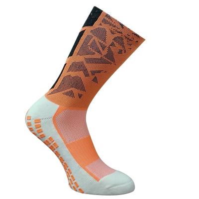 China Wholesale Customized Manufacturer Logo Grip Football Socks Professional Design Breathable And Non-slip Breathable for sale