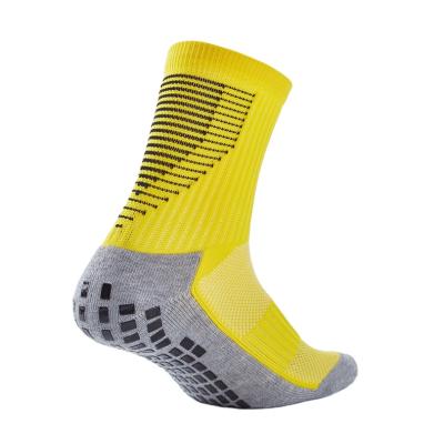 China Wholesale elastic sports men's cotton football sports grip logo breathable custom sports socks non-slip breathable sweat absorption for sale