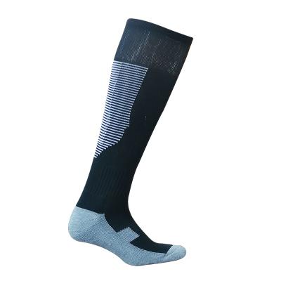 China High Quality Custom Logo Men's Breathable Football Long Non Slip Breathable Socks, Non Slip And Sweat Absorption for sale