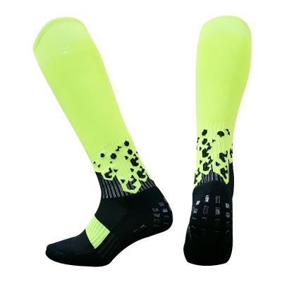 China Wholesale Customized Men's Breathable Football Manufacturer Long Grip Socks are non-slip and breathable, and sell well with high quality for sale