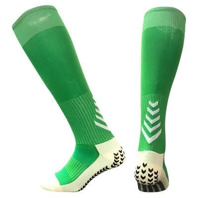 China Logo Athletic Soccer Football Custom Breathable Anti Slip Sports Non Grip Soccer Socks for sale